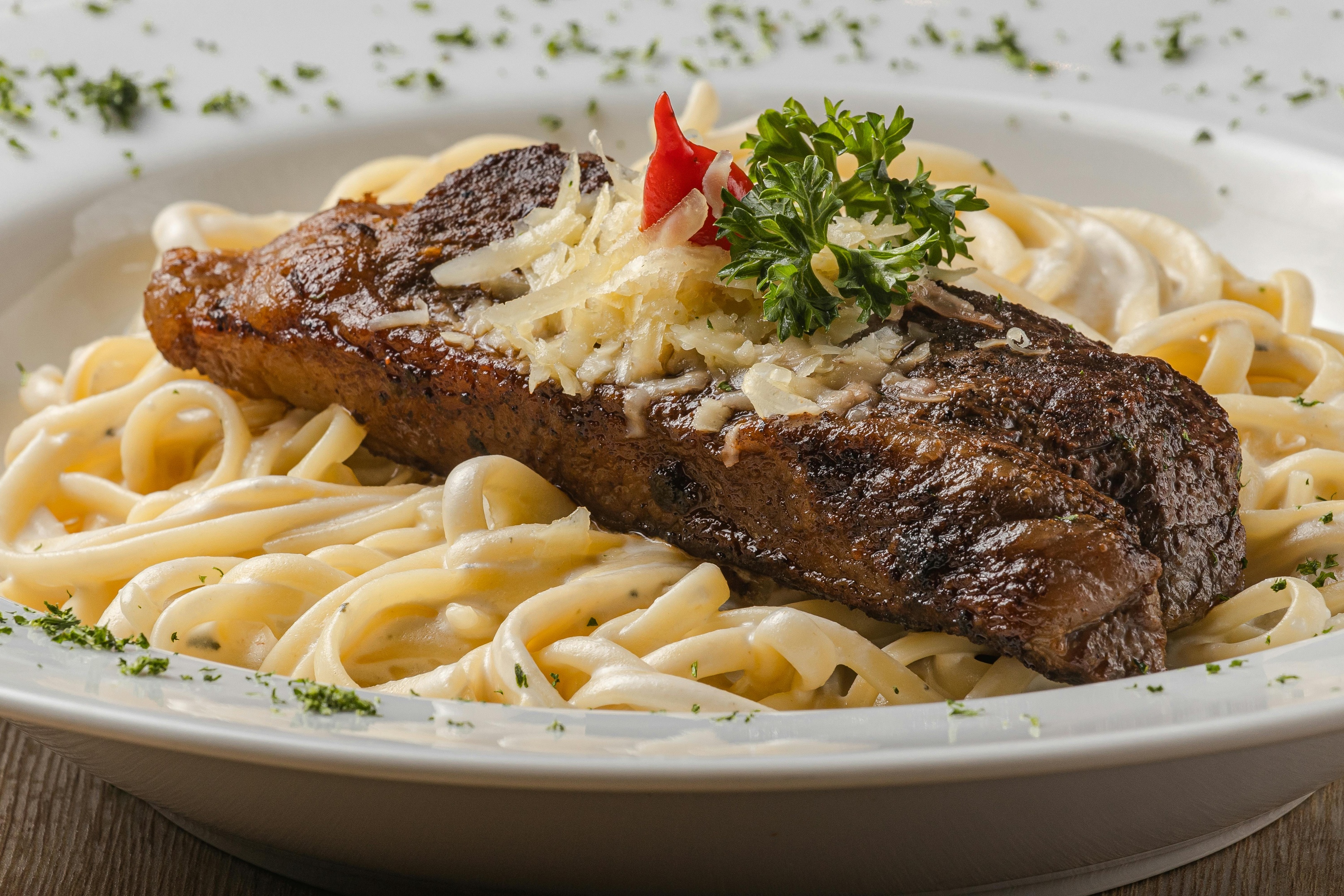 Steak Alfredo